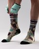 Bianchi Printed Gravel Sock Celeste Flower L/XL